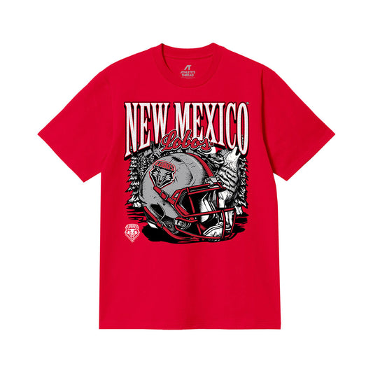 New Mexico - NCAA Football : Jalen Charles - Vintage Helmet Comfort Colors T-Shirt-0
