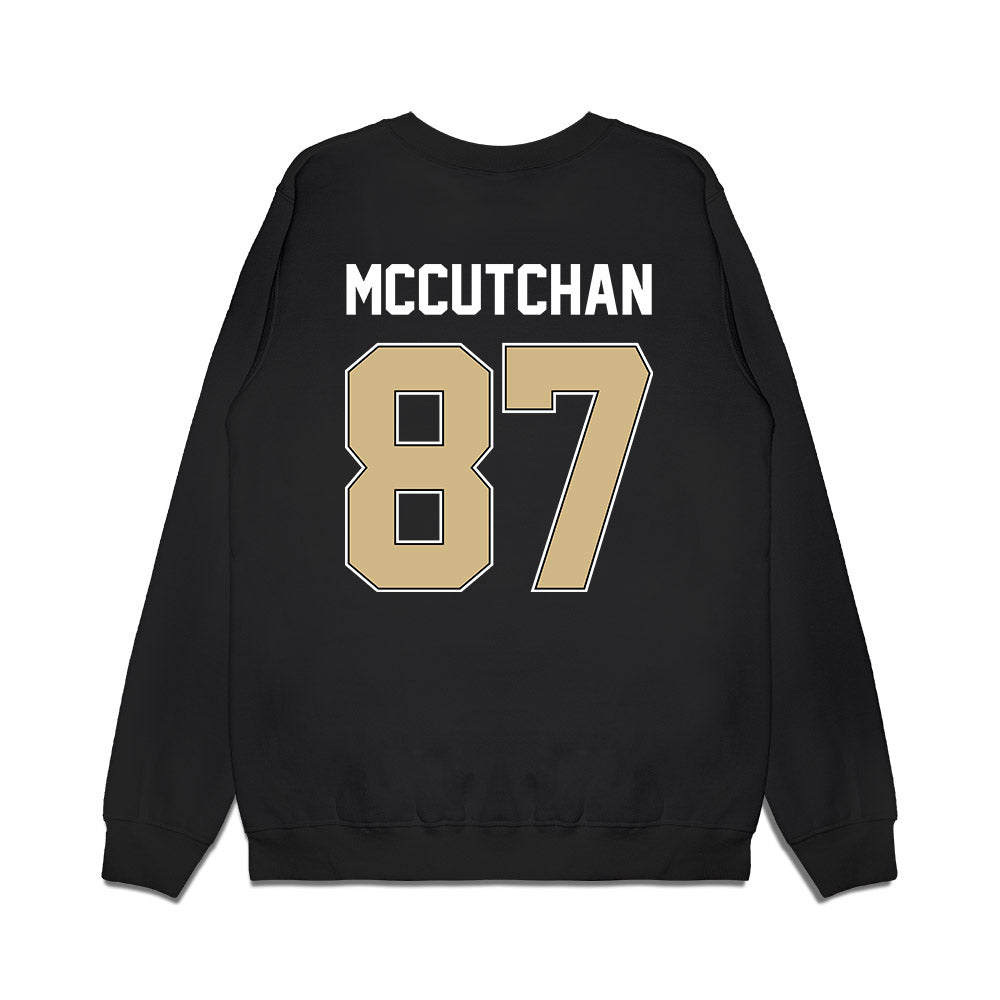 Purdue - NCAA Football : Cooper McCutchan - Vintage Helmet Premium Crewneck Sweatshirt-1