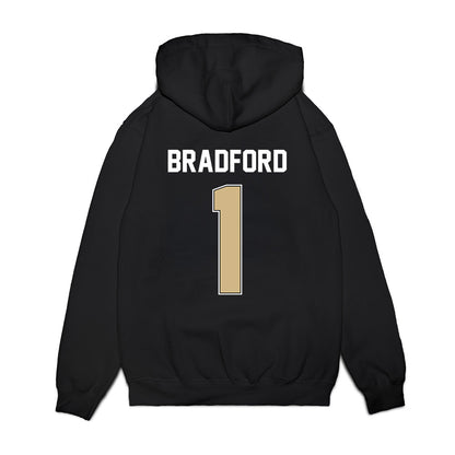 Purdue - NCAA Football : Smiley Bradford - Vintage Helmet Premium Hooded Sweatshirt-1