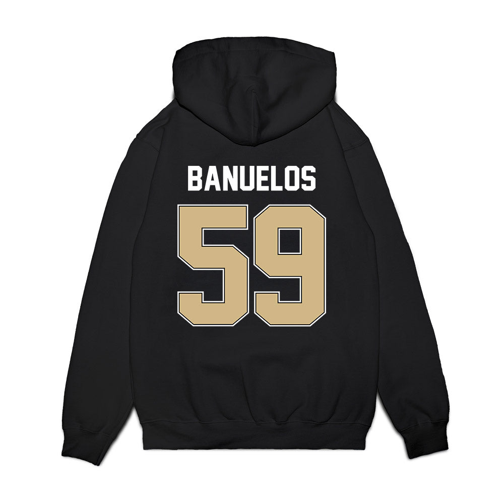 Purdue - NCAA Football : Micah Banuelos - Vintage Helmet Premium Hooded Sweatshirt-1