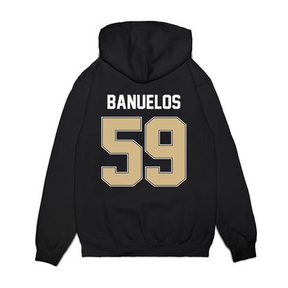 Purdue - NCAA Football : Micah Banuelos - Vintage Helmet Premium Hooded Sweatshirt-1
