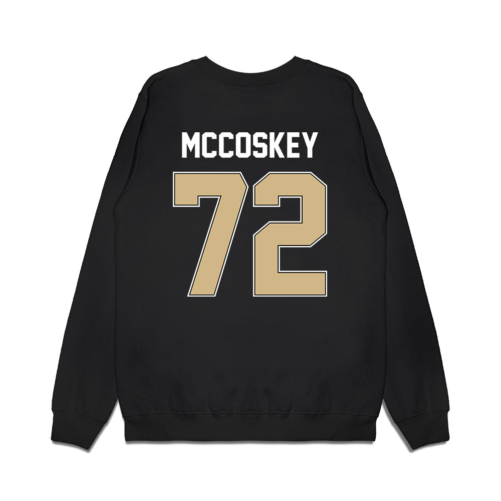 Purdue - NCAA Football : Jude Mccoskey - Vintage Helmet Premium Crewneck Sweatshirt-1