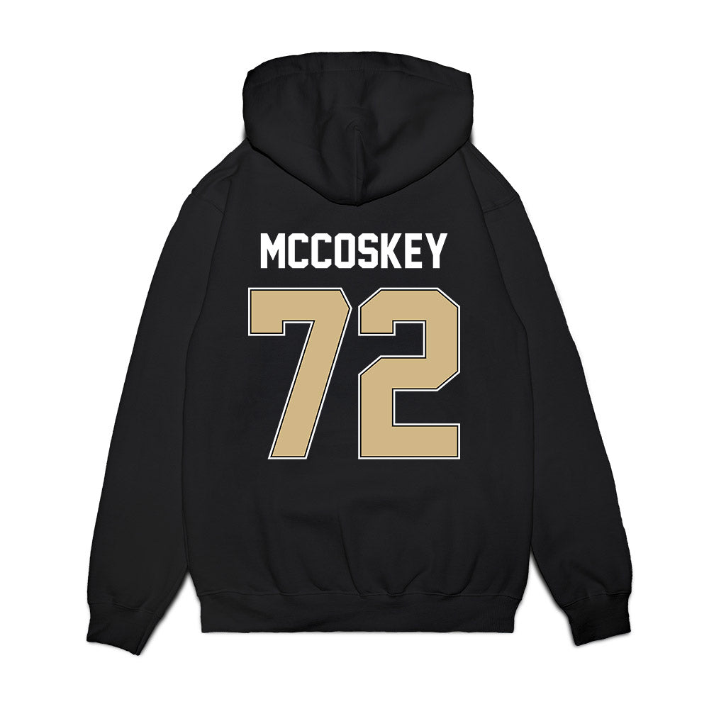 Purdue - NCAA Football : Jude Mccoskey - Vintage Helmet Premium Hooded Sweatshirt-1