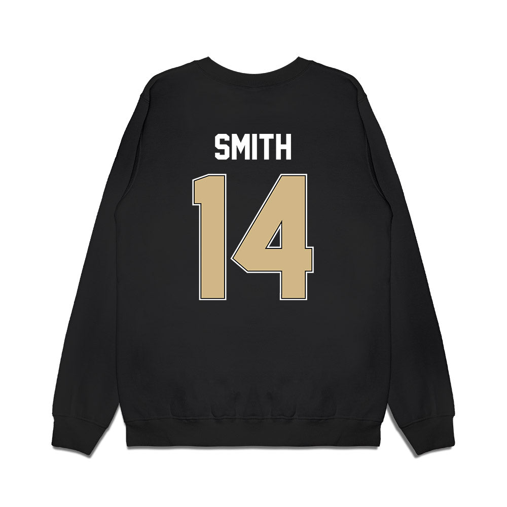 Purdue - NCAA Football : Emoni Smith - Vintage Helmet Premium Crewneck Sweatshirt-1