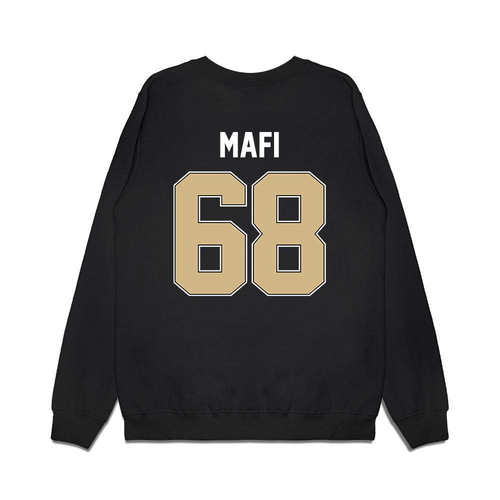 Purdue - NCAA Football : Nuku Mafi - Vintage Helmet Premium Crewneck Sweatshirt-1