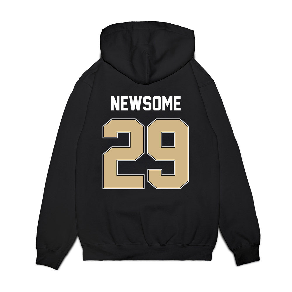 Purdue - NCAA Football : Dee Newsome - Vintage Helmet Premium Hooded Sweatshirt-1