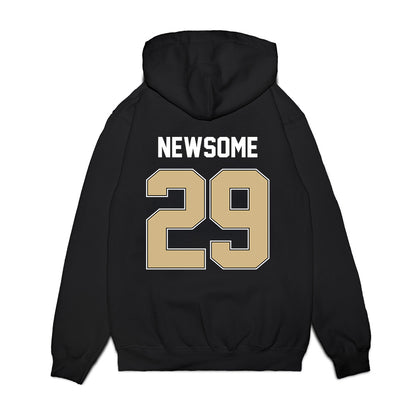 Purdue - NCAA Football : Dee Newsome - Vintage Helmet Premium Hooded Sweatshirt-1
