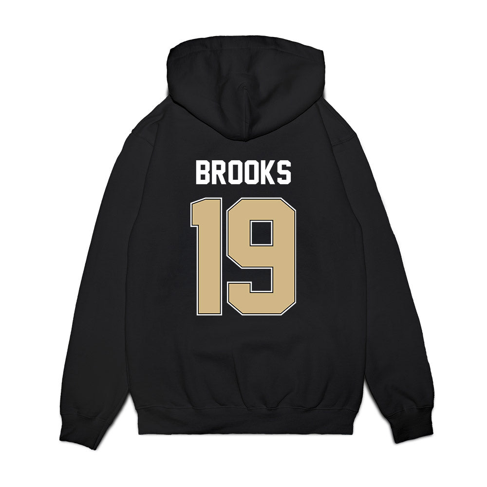 Purdue - NCAA Football : Landon Brooks - Vintage Helmet Premium Hooded Sweatshirt-1