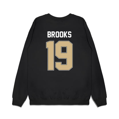 Purdue - NCAA Football : Landon Brooks - Vintage Helmet Premium Crewneck Sweatshirt-1