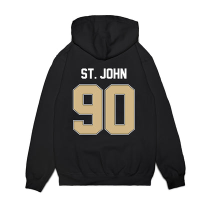 Purdue - NCAA Football : Elijah St. John - Vintage Helmet Premium Hooded Sweatshirt-1