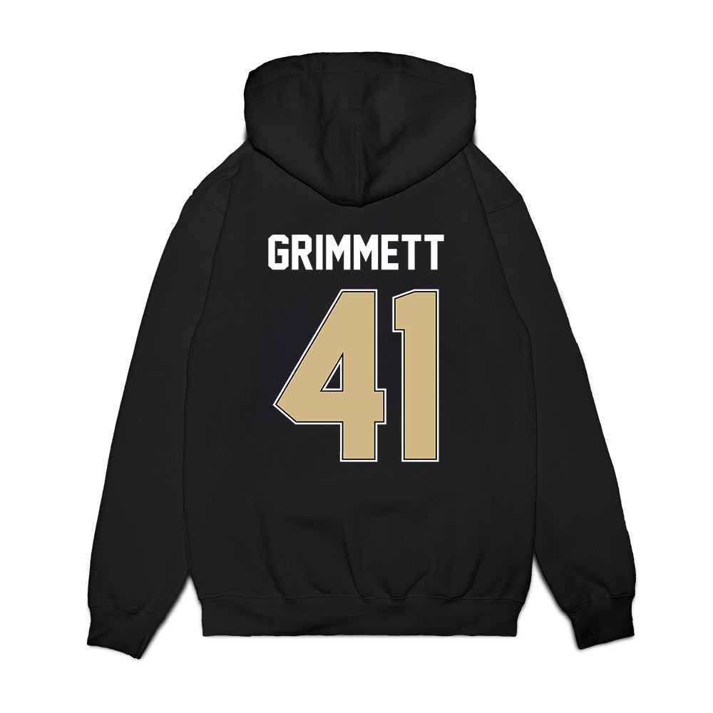 Purdue - NCAA Football : Jon Grimmett - Vintage Helmet Premium Hooded Sweatshirt-1