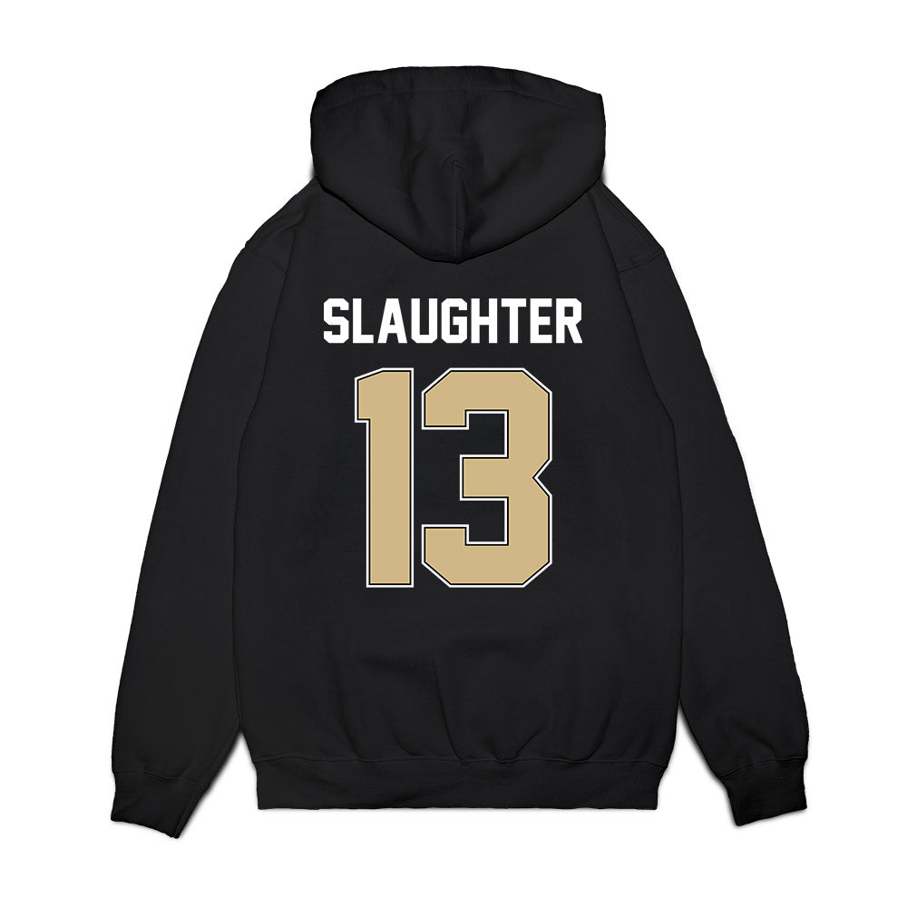 Purdue - NCAA Football : John Slaughter - Vintage Helmet Premium Hooded Sweatshirt-1