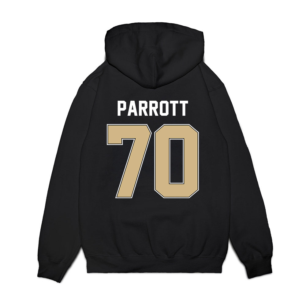 Purdue - NCAA Football : Maxwell Parrott - Vintage Helmet Premium Hooded Sweatshirt-1