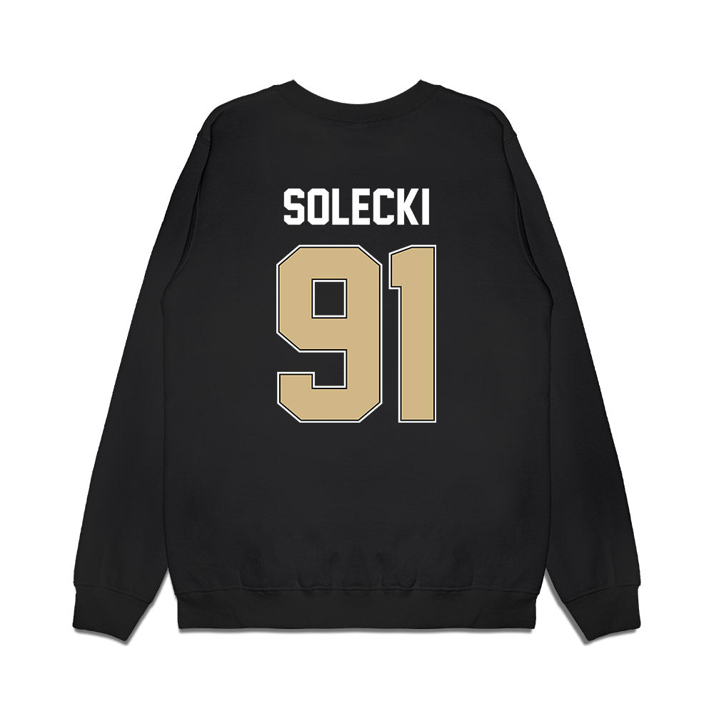 Purdue - NCAA Football : Aiden Solecki - Vintage Helmet Premium Crewneck Sweatshirt-1