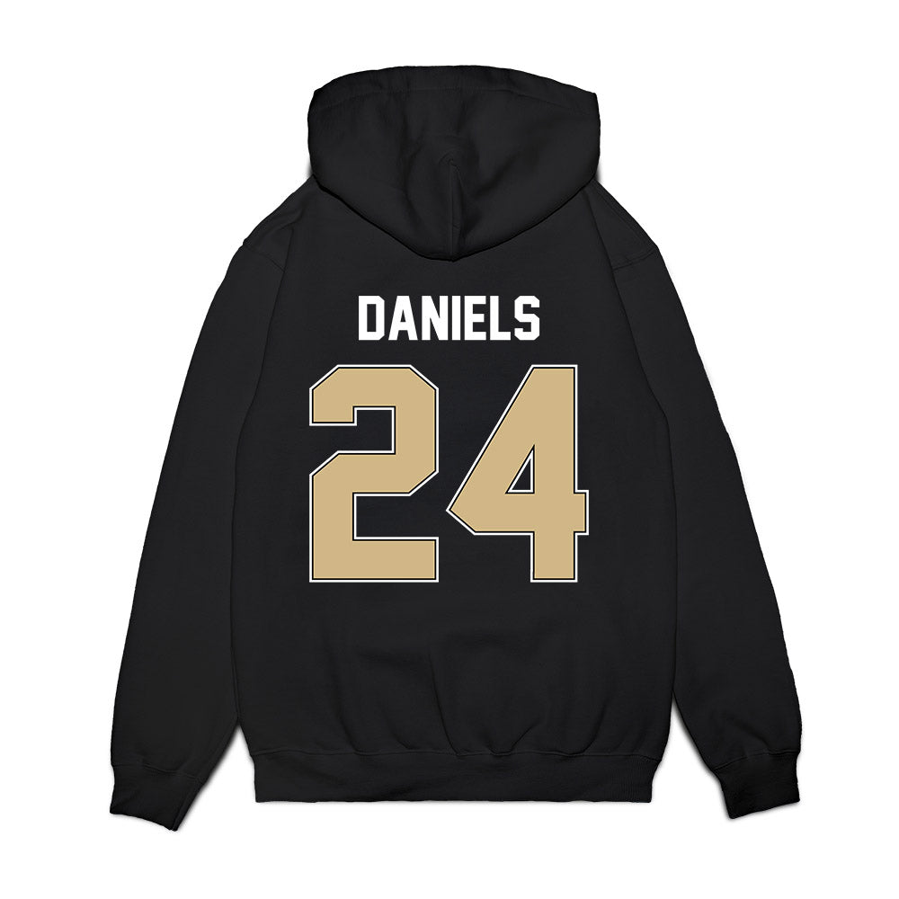 Purdue - NCAA Football : Raderrion Daniels - Vintage Helmet Premium Hooded Sweatshirt-1