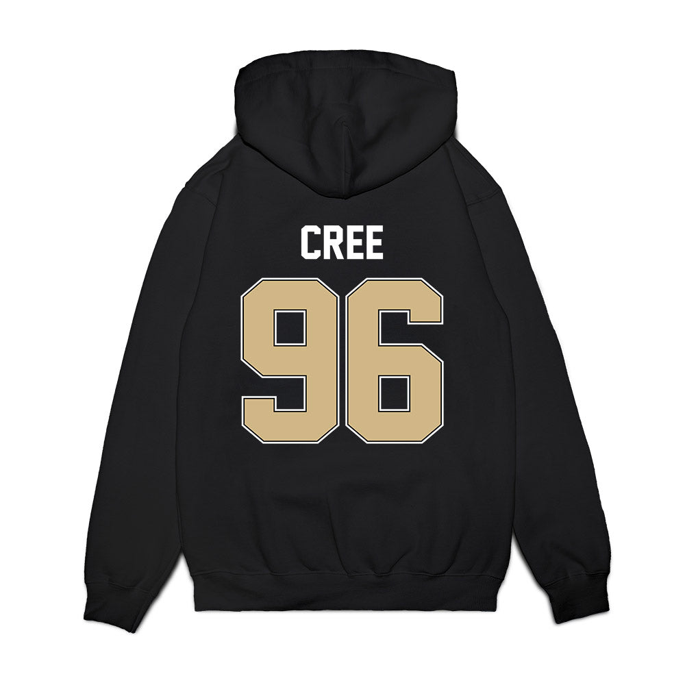 Purdue - NCAA Football : Jordan Cree - Vintage Helmet Premium Hooded Sweatshirt-1