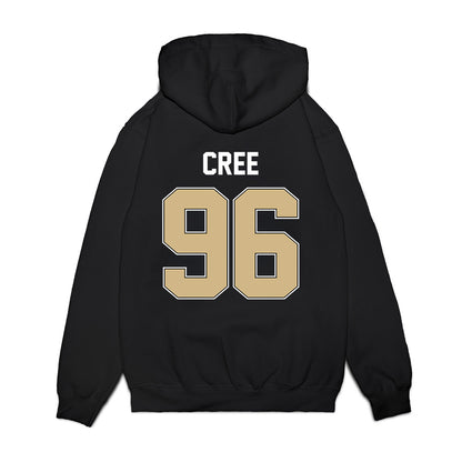 Purdue - NCAA Football : Jordan Cree - Vintage Helmet Premium Hooded Sweatshirt-1