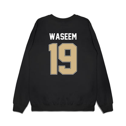 Purdue - NCAA Football : Asaad Waseem - Vintage Helmet Premium Crewneck Sweatshirt-1