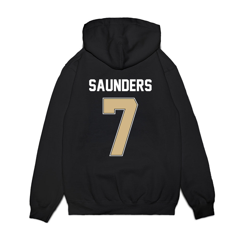 Purdue - NCAA Football : Donovan Saunders - Vintage Helmet Premium Hooded Sweatshirt-1