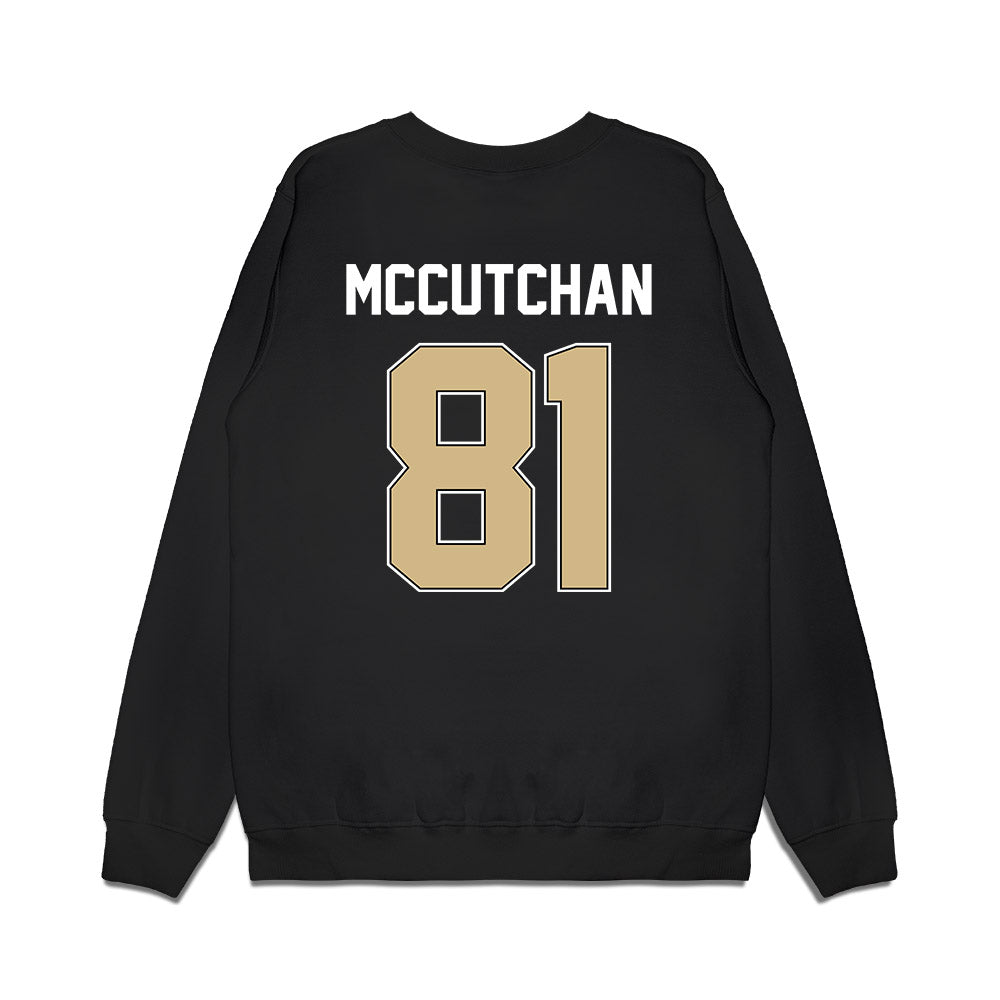 Purdue - NCAA Football : Cooper McCutchan - Vintage Helmet Premium Crewneck Sweatshirt-1