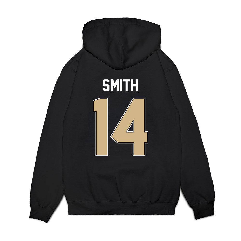 Purdue - NCAA Football : Emoni Smith - Vintage Helmet Premium Hooded Sweatshirt-1