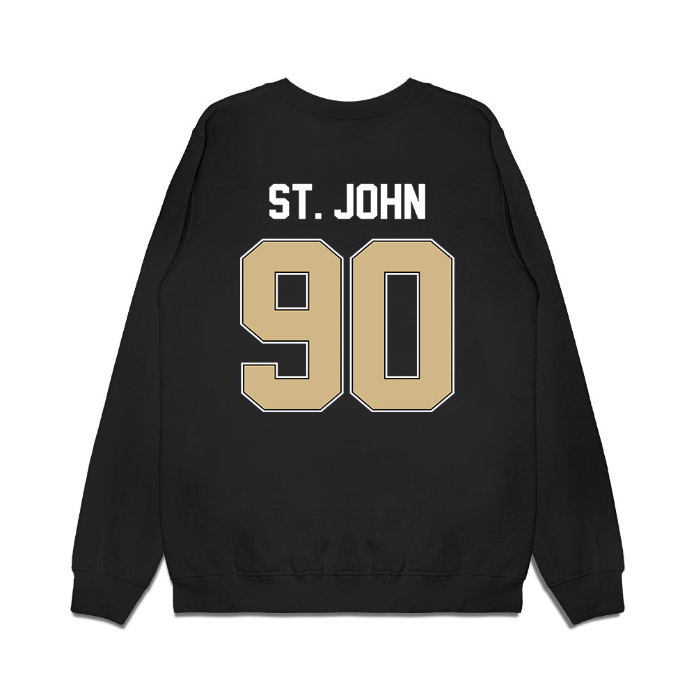 Purdue - NCAA Football : Elijah St. John - Vintage Helmet Premium Crewneck Sweatshirt-1