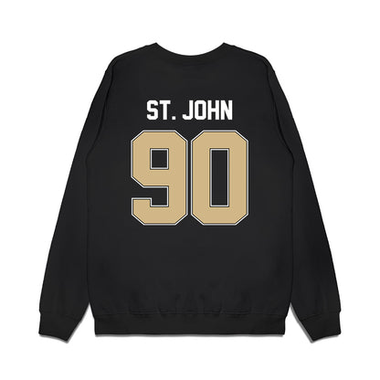 Purdue - NCAA Football : Elijah St. John - Vintage Helmet Premium Crewneck Sweatshirt-1