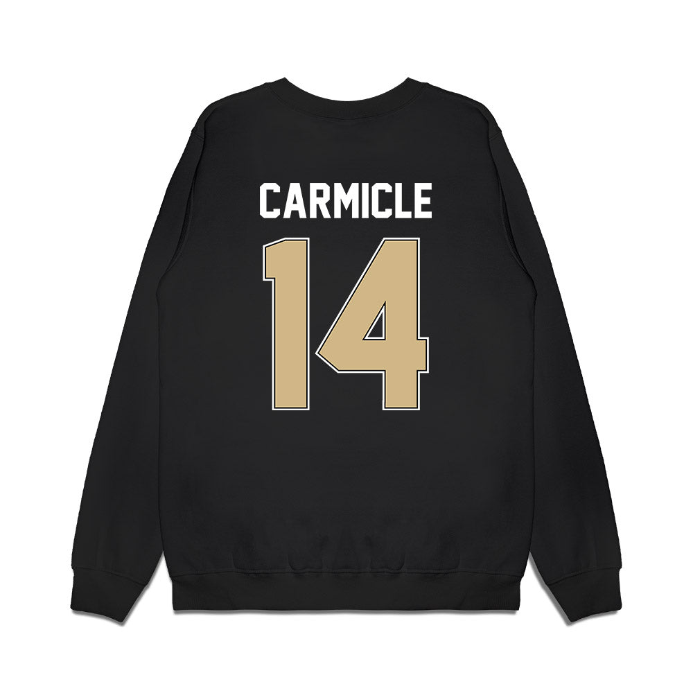 Purdue - NCAA Football : Maximilian Carmicle - Vintage Helmet Premium Crewneck Sweatshirt-1