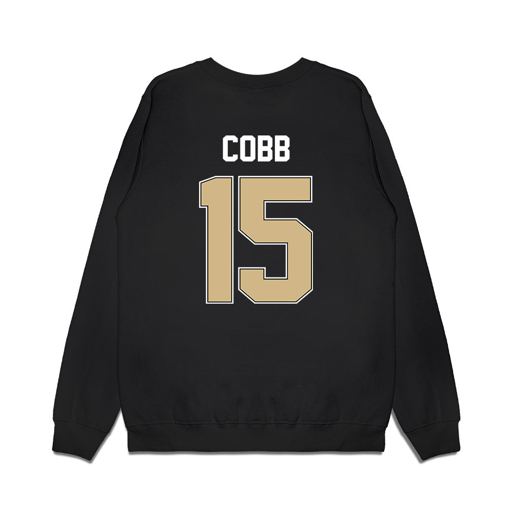 Purdue - NCAA Football : Vinaz Cobb - Vintage Helmet Premium Crewneck Sweatshirt-1