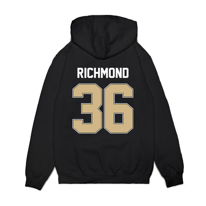 Purdue - NCAA Football : Kaleb Richmond - Vintage Helmet Premium Hooded Sweatshirt-1
