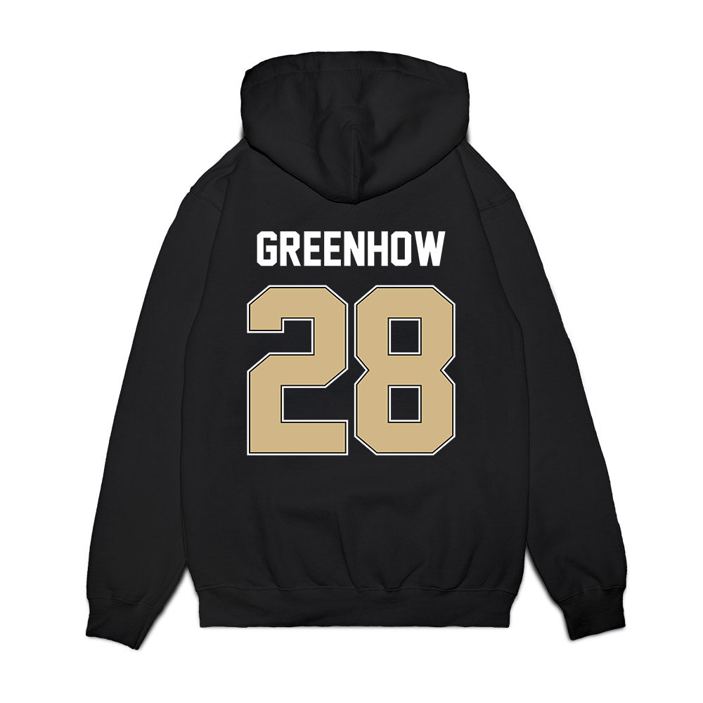 Purdue - NCAA Football : Dana Greenhow - Vintage Helmet Premium Hooded Sweatshirt-1