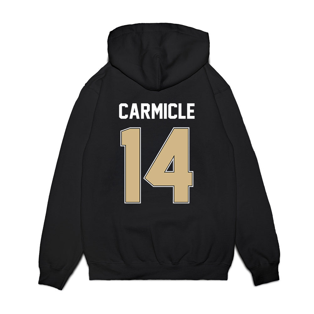 Purdue - NCAA Football : Maximilian Carmicle - Vintage Helmet Premium Hooded Sweatshirt-1