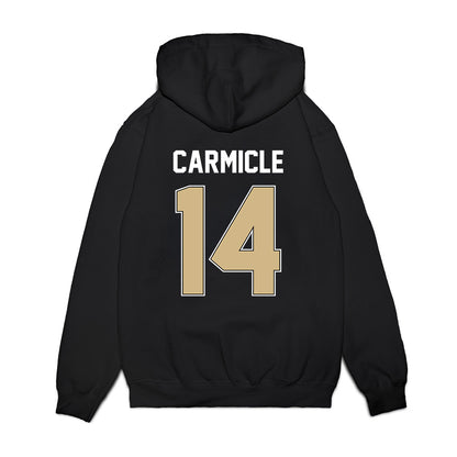Purdue - NCAA Football : Maximilian Carmicle - Vintage Helmet Premium Hooded Sweatshirt-1