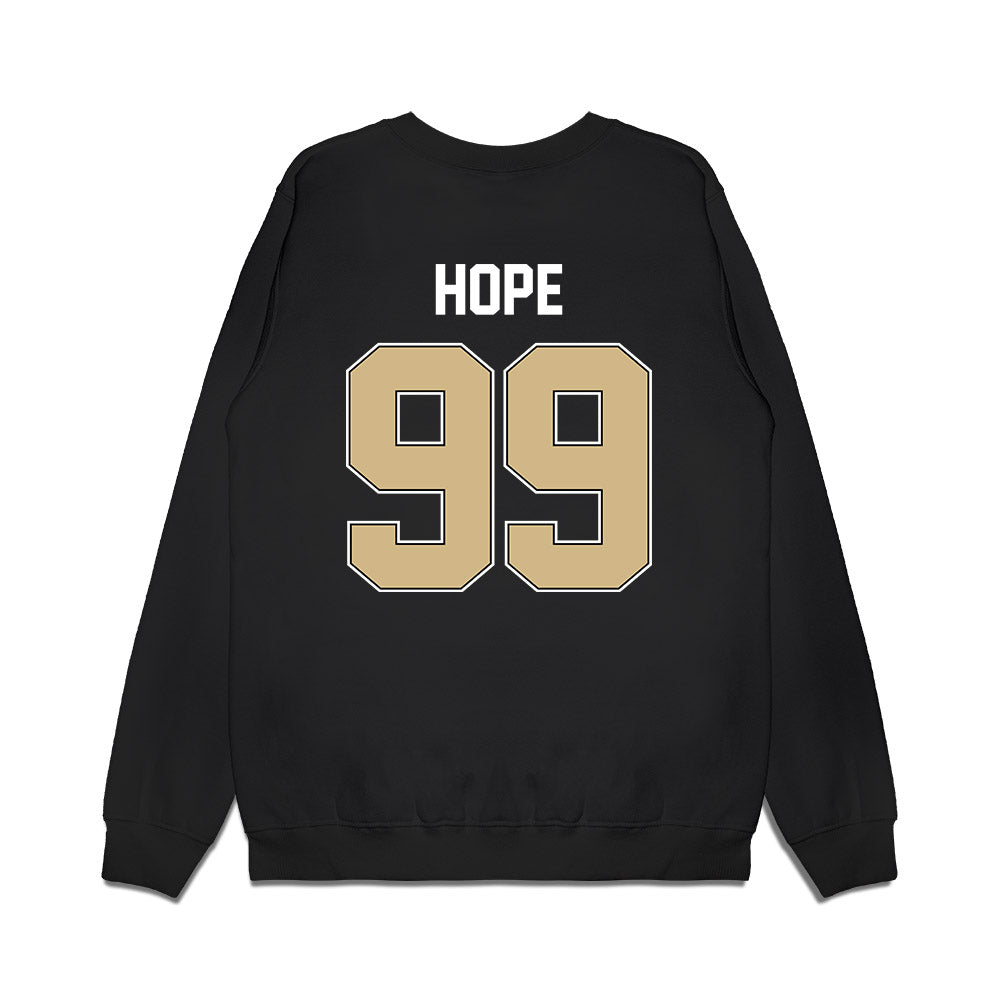 Purdue - NCAA Football : Josiah Hope - Vintage Helmet Premium Crewneck Sweatshirt-1