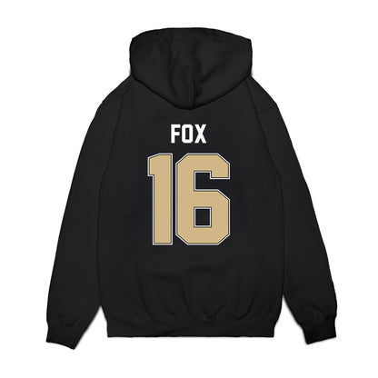 Purdue - NCAA Football : Kylan Fox - Vintage Helmet Premium Hooded Sweatshirt-1