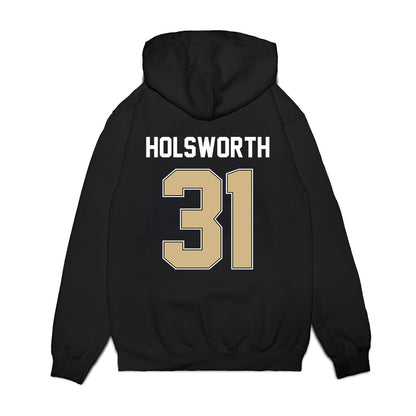 Purdue - NCAA Football : Carter Holsworth - Vintage Helmet Premium Hooded Sweatshirt-1