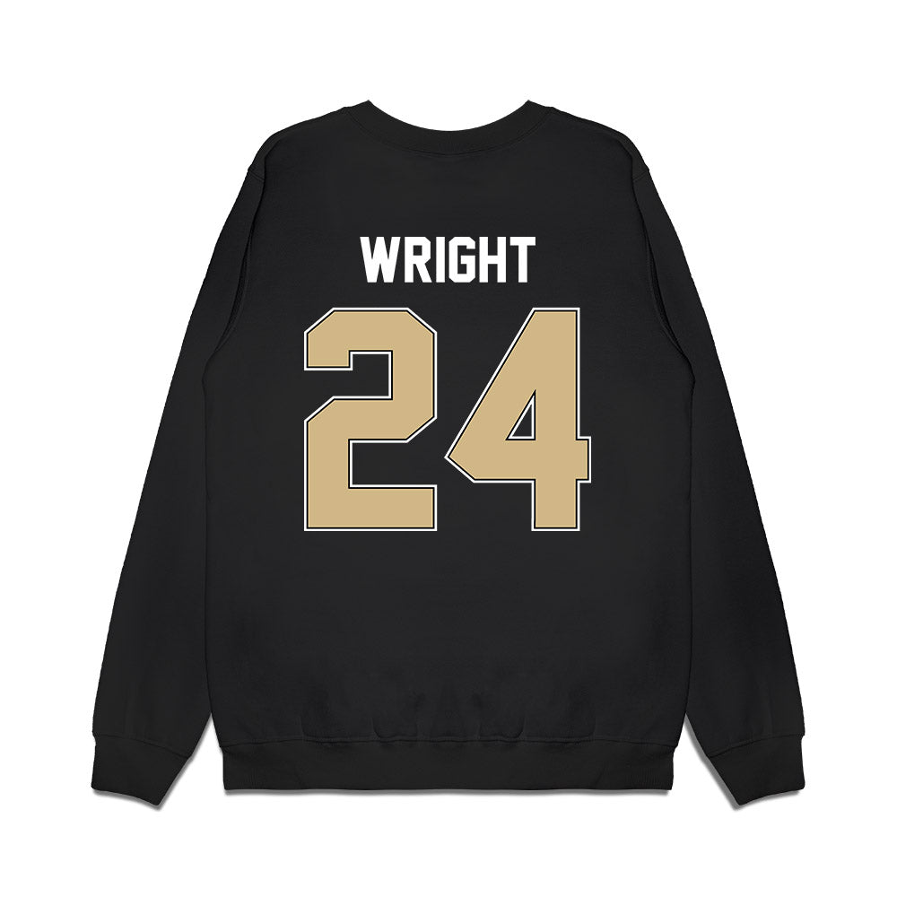 Purdue - NCAA Football : Izaiah Wright - Vintage Helmet Premium Crewneck Sweatshirt-1