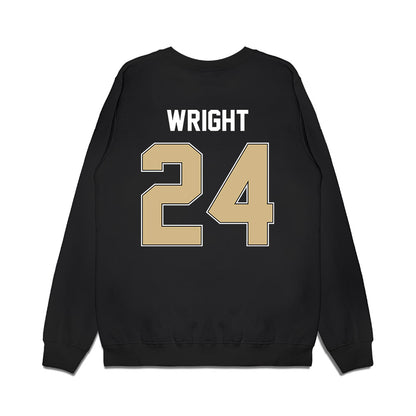 Purdue - NCAA Football : Izaiah Wright - Vintage Helmet Premium Crewneck Sweatshirt-1