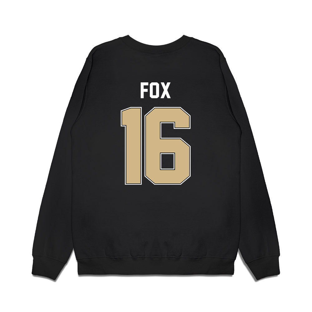 Purdue - NCAA Football : Kylan Fox - Vintage Helmet Premium Crewneck Sweatshirt-1