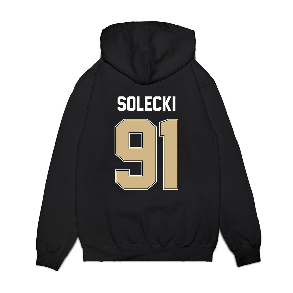 Purdue - NCAA Football : Aiden Solecki - Vintage Helmet Premium Hooded Sweatshirt-1
