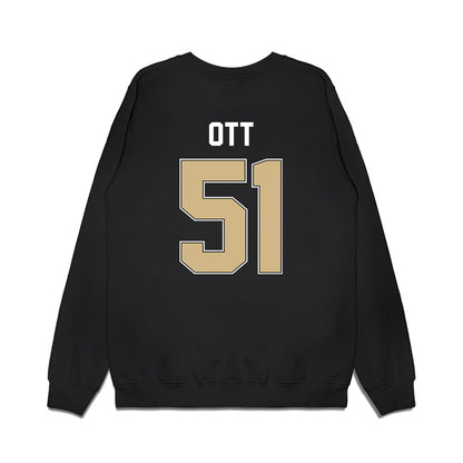 Purdue - NCAA Football : Jaxon Ott - Vintage Helmet Premium Crewneck Sweatshirt-1