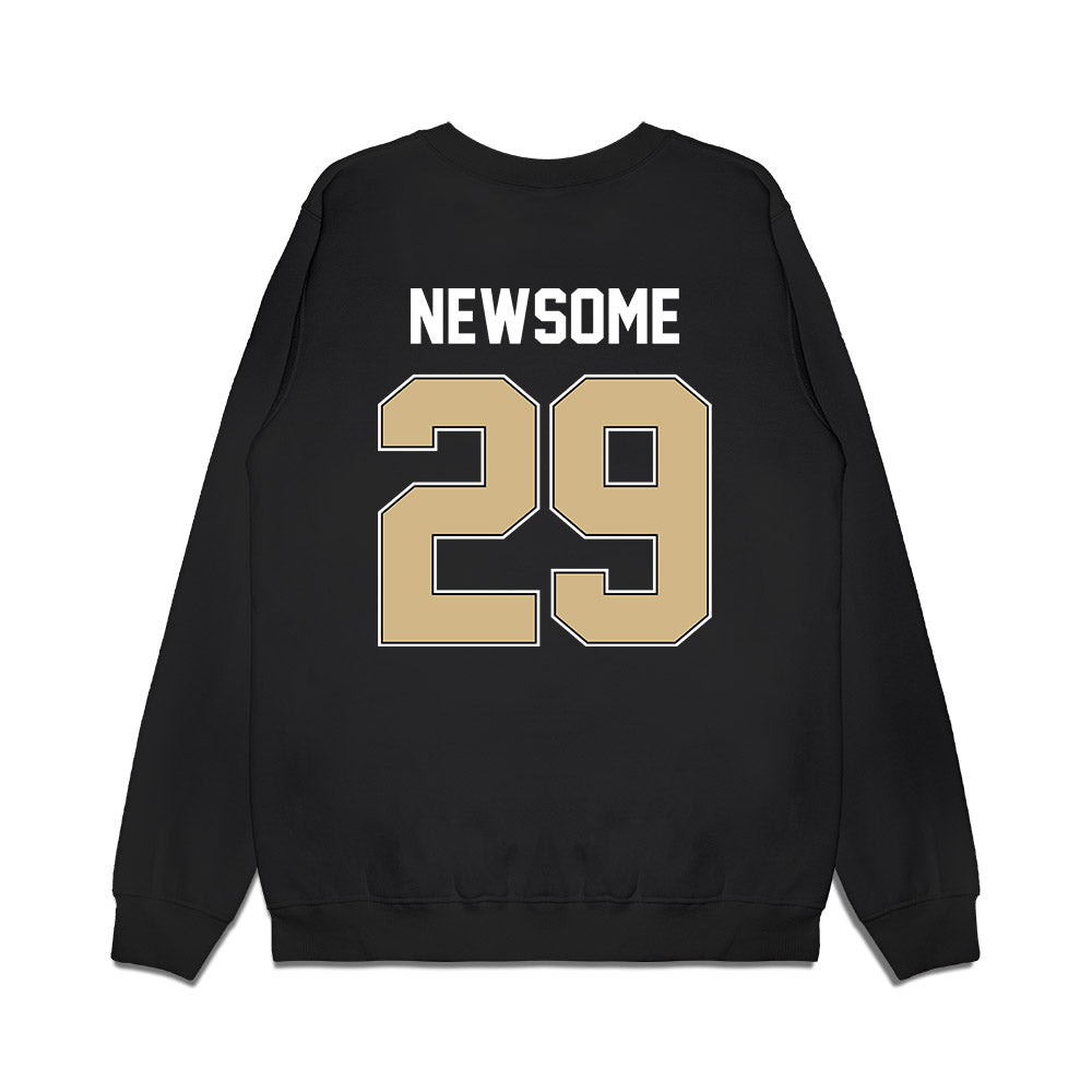 Purdue - NCAA Football : Dee Newsome - Vintage Helmet Premium Crewneck Sweatshirt-1
