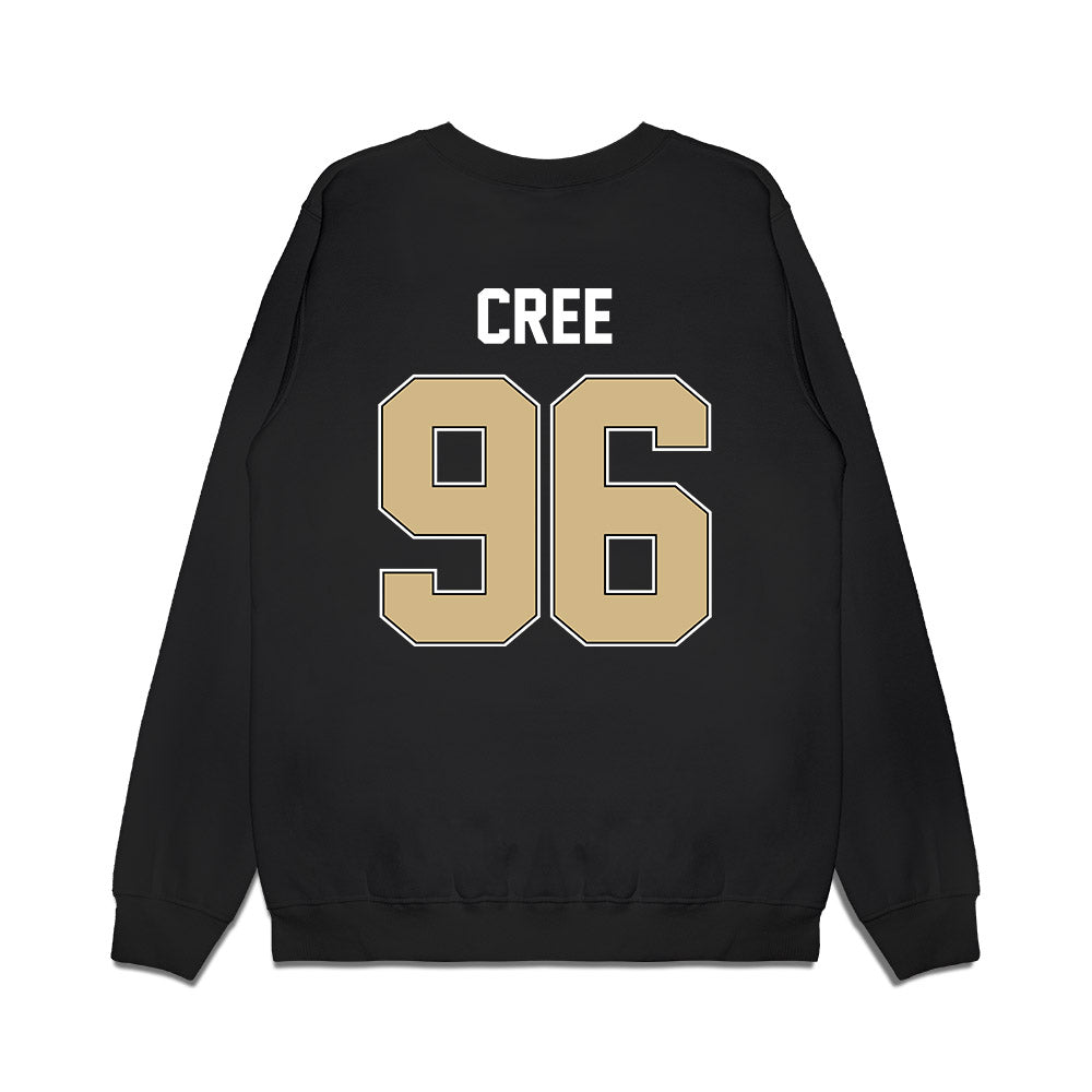Purdue - NCAA Football : Jordan Cree - Vintage Helmet Premium Crewneck Sweatshirt-1