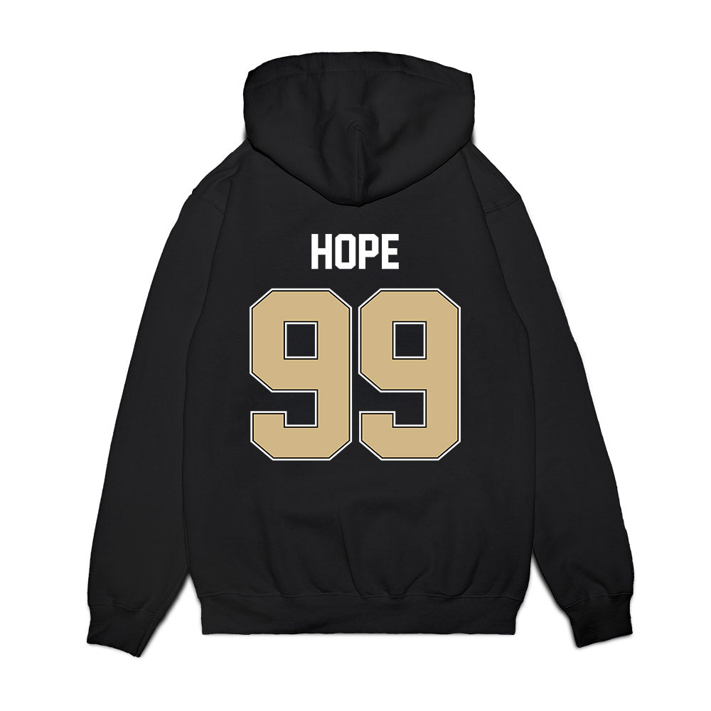 Purdue - NCAA Football : Josiah Hope - Vintage Helmet Premium Hooded Sweatshirt-1