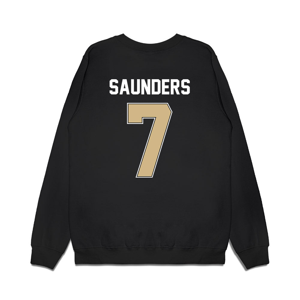 Purdue - NCAA Football : Donovan Saunders - Vintage Helmet Premium Crewneck Sweatshirt-1