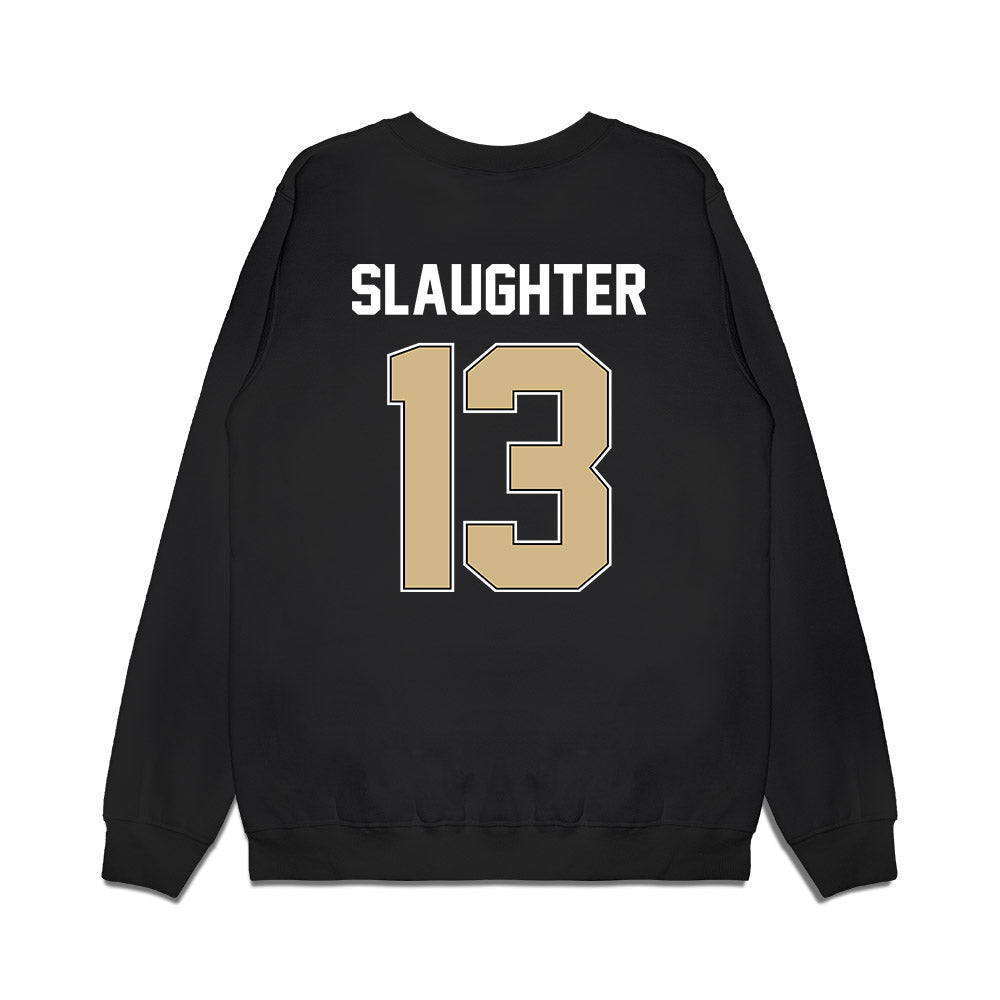 Purdue - NCAA Football : John Slaughter - Vintage Helmet Premium Crewneck Sweatshirt-1