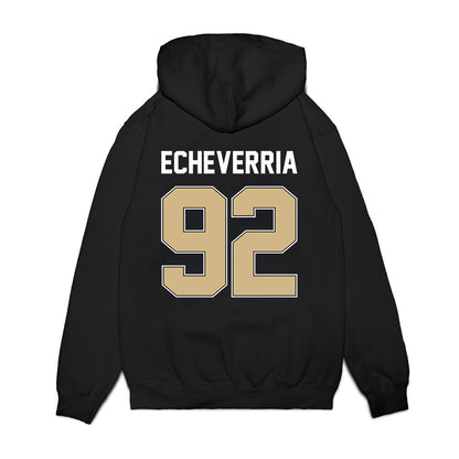 Purdue - NCAA Football : Jacobo Echeverria - Vintage Helmet Premium Hooded Sweatshirt-1
