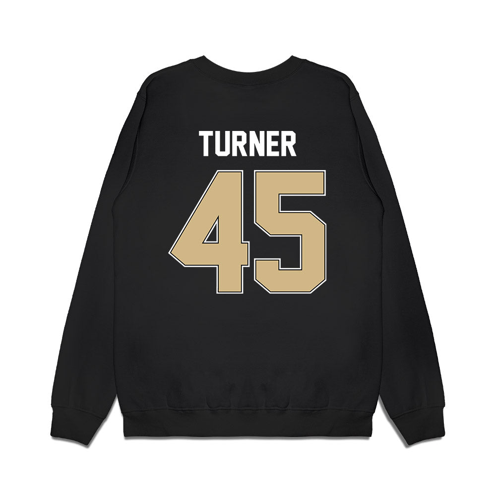 Purdue - NCAA Football : Seth Turner - Vintage Helmet Premium Crewneck Sweatshirt-1