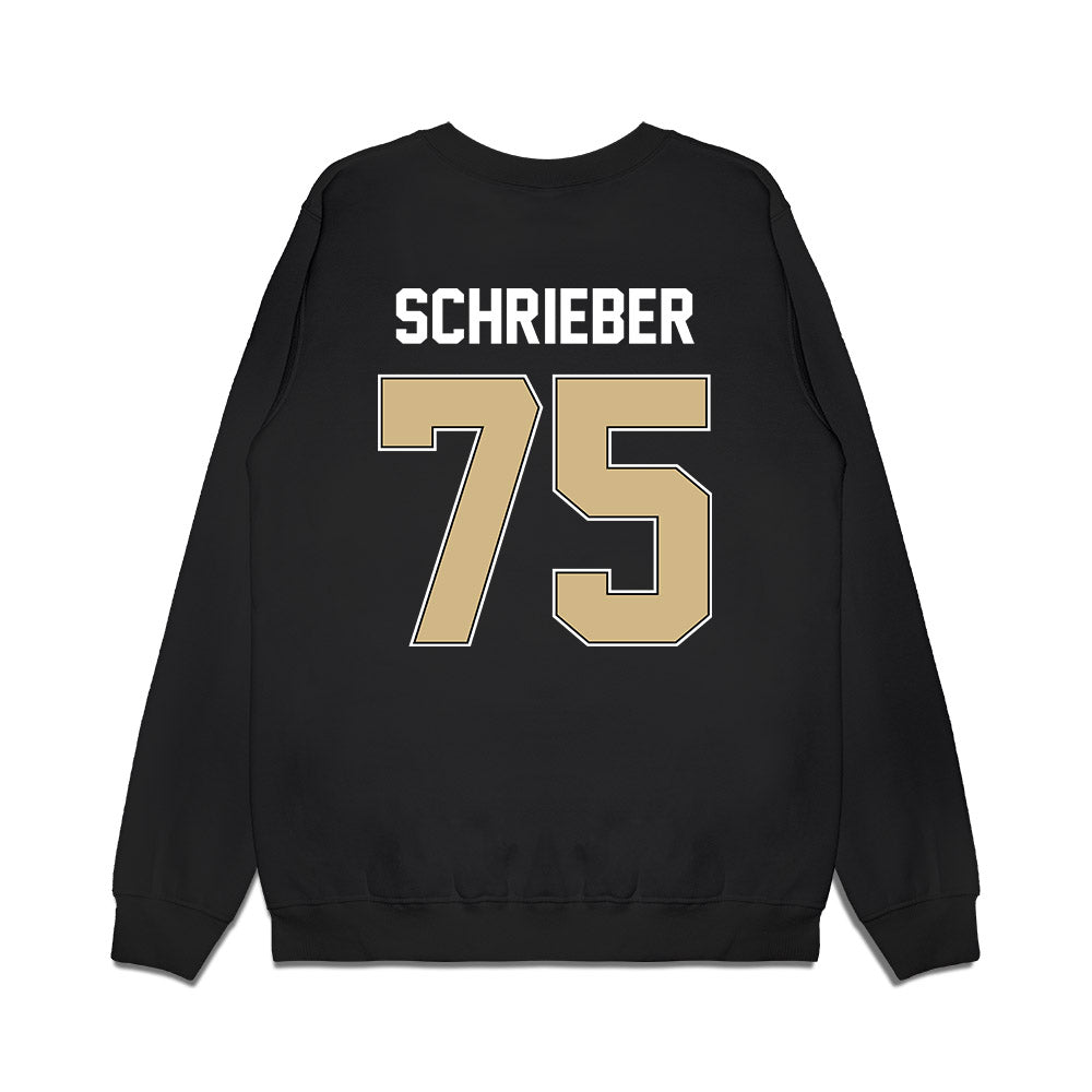 Purdue - NCAA Football : Rico Schrieber - Vintage Helmet Premium Crewneck Sweatshirt-1