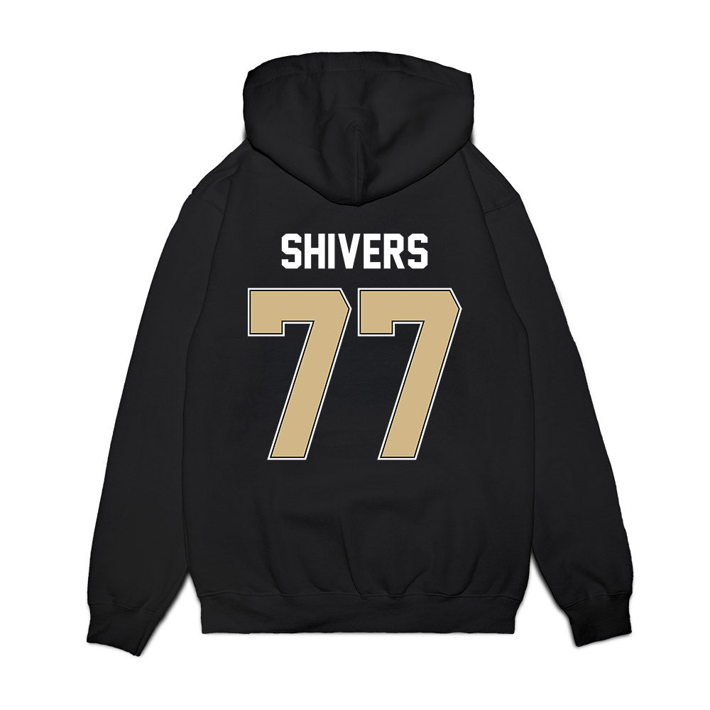 Purdue - NCAA Football : Jatavius Shivers - Vintage Helmet Premium Hooded Sweatshirt-1